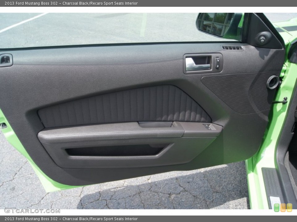 Charcoal Black/Recaro Sport Seats Interior Door Panel for the 2013 Ford Mustang Boss 302 #65569392