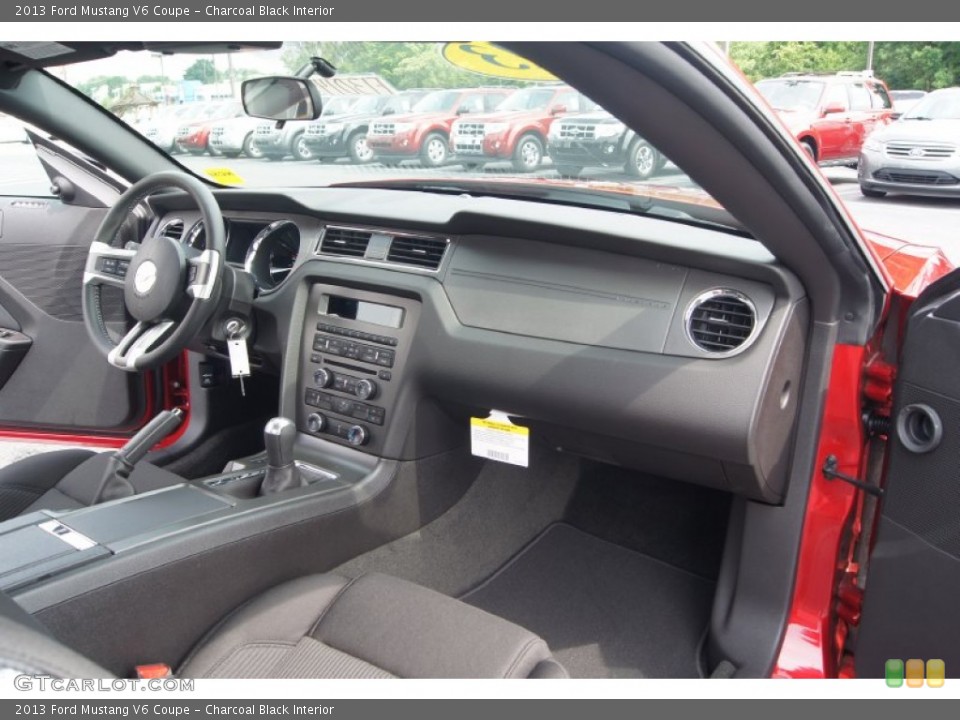 Charcoal Black Interior Dashboard for the 2013 Ford Mustang V6 Coupe #65570303