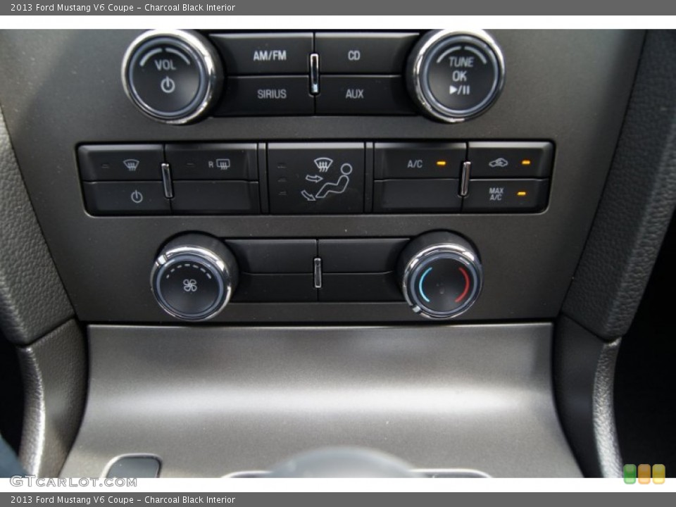 Charcoal Black Interior Controls for the 2013 Ford Mustang V6 Coupe #65570408