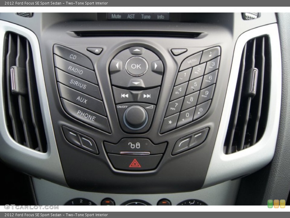 Two-Tone Sport Interior Controls for the 2012 Ford Focus SE Sport Sedan #65570891