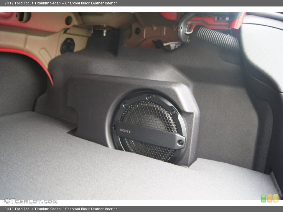 Charcoal Black Leather Interior Audio System for the 2012 Ford Focus Titanium Sedan #65571446