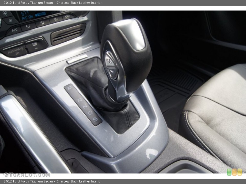 Charcoal Black Leather Interior Transmission for the 2012 Ford Focus Titanium Sedan #65571605
