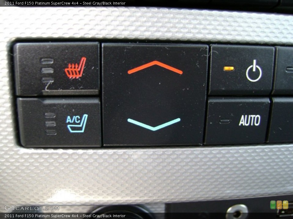 Steel Gray/Black Interior Controls for the 2011 Ford F150 Platinum SuperCrew 4x4 #65572175