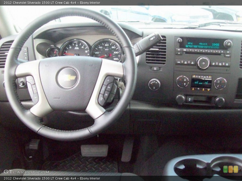 Ebony Interior Dashboard for the 2012 Chevrolet Silverado 1500 LT Crew Cab 4x4 #65572448