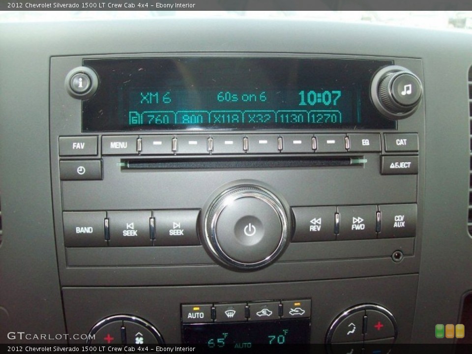 Ebony Interior Audio System for the 2012 Chevrolet Silverado 1500 LT Crew Cab 4x4 #65572454