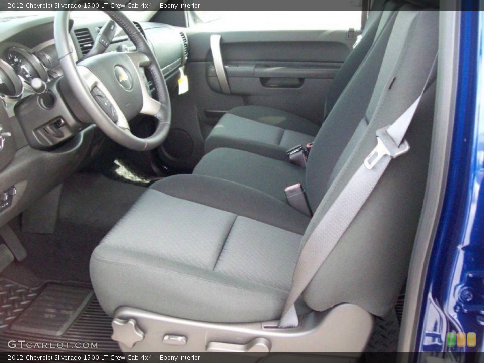 Ebony Interior Photo for the 2012 Chevrolet Silverado 1500 LT Crew Cab 4x4 #65572538