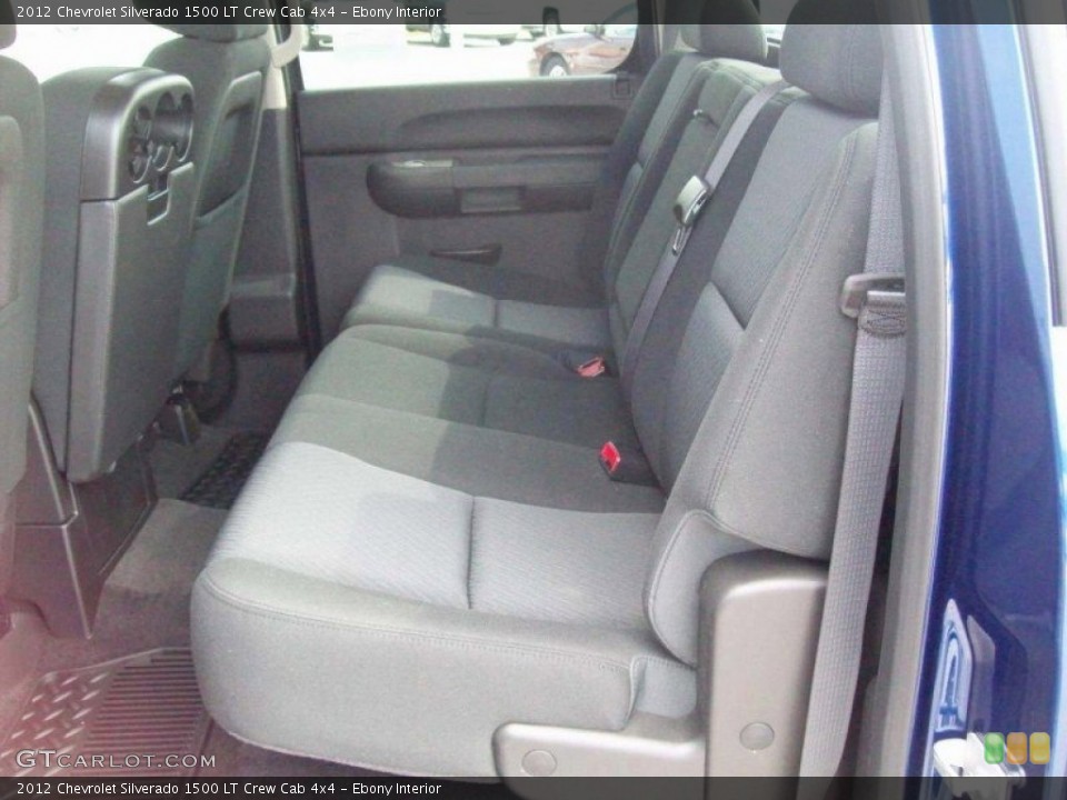 Ebony Interior Rear Seat for the 2012 Chevrolet Silverado 1500 LT Crew Cab 4x4 #65572547