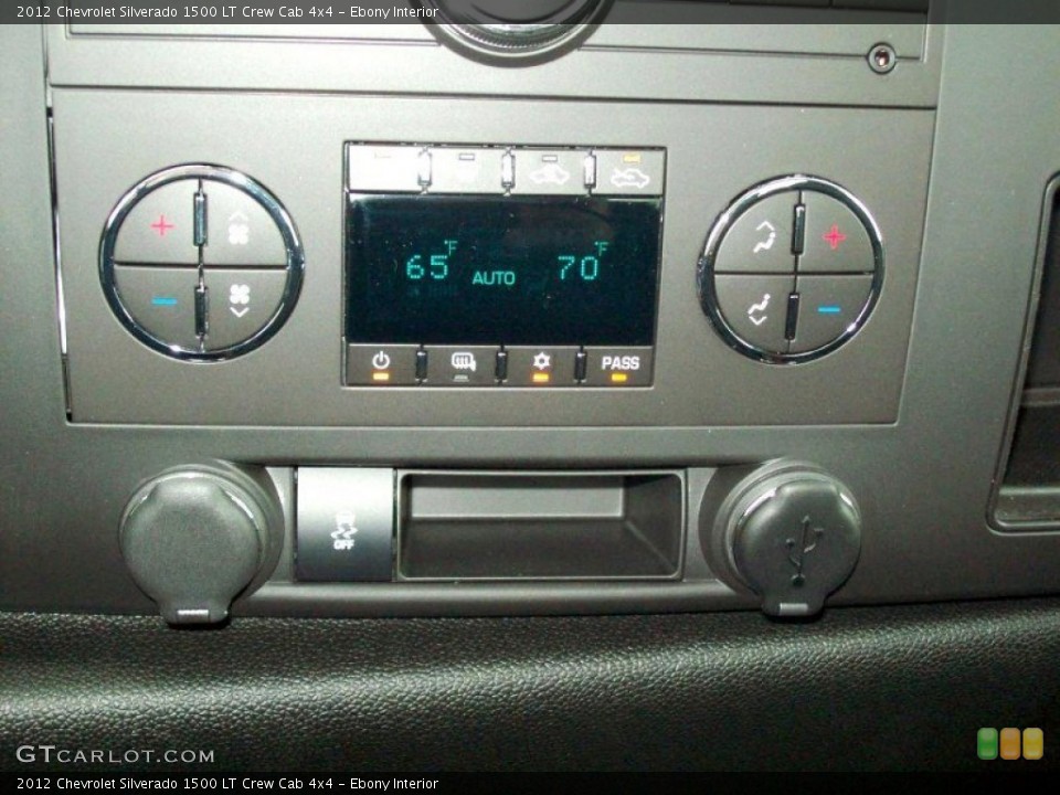 Ebony Interior Controls for the 2012 Chevrolet Silverado 1500 LT Crew Cab 4x4 #65572604