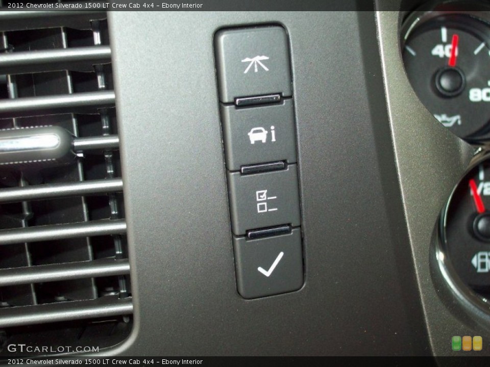 Ebony Interior Controls for the 2012 Chevrolet Silverado 1500 LT Crew Cab 4x4 #65572613