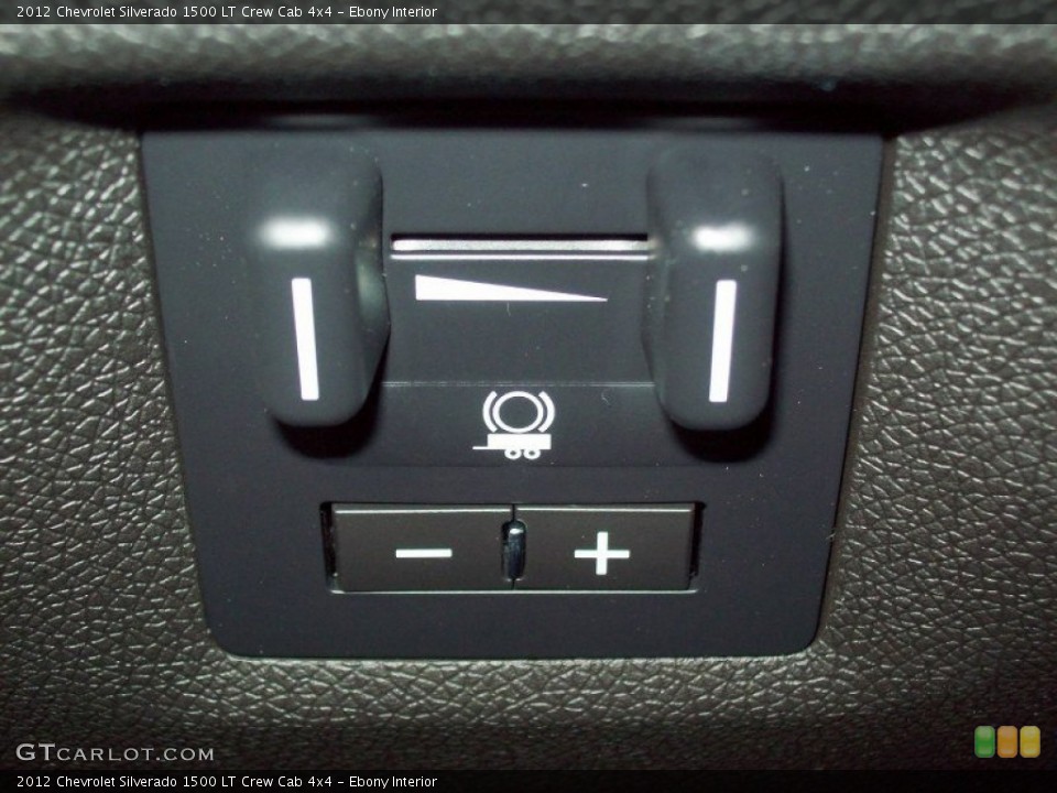 Ebony Interior Controls for the 2012 Chevrolet Silverado 1500 LT Crew Cab 4x4 #65572633