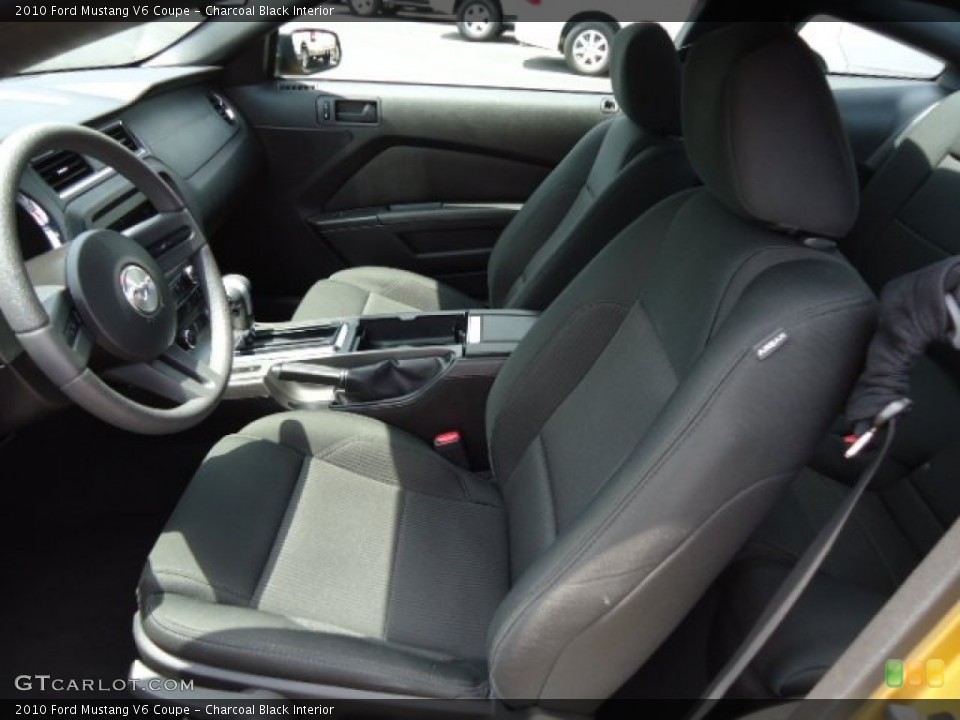 Charcoal Black Interior Photo for the 2010 Ford Mustang V6 Coupe #65574716