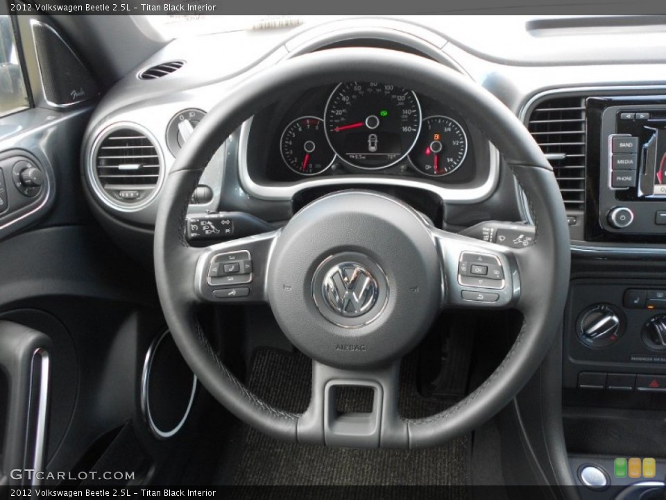 Titan Black Interior Steering Wheel for the 2012 Volkswagen Beetle 2.5L #65575034