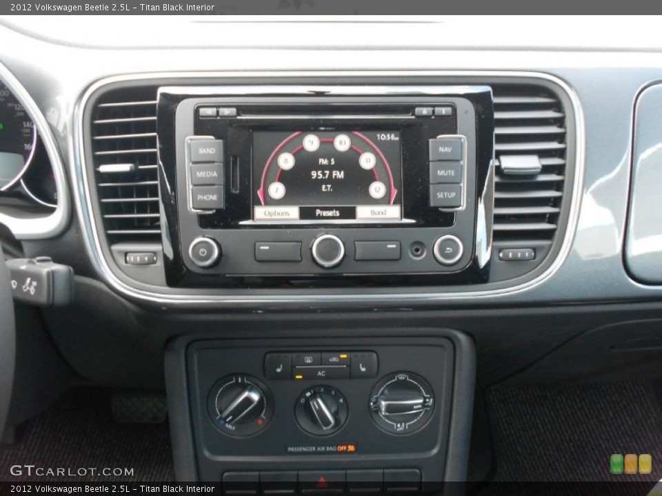 Titan Black Interior Controls for the 2012 Volkswagen Beetle 2.5L #65575043