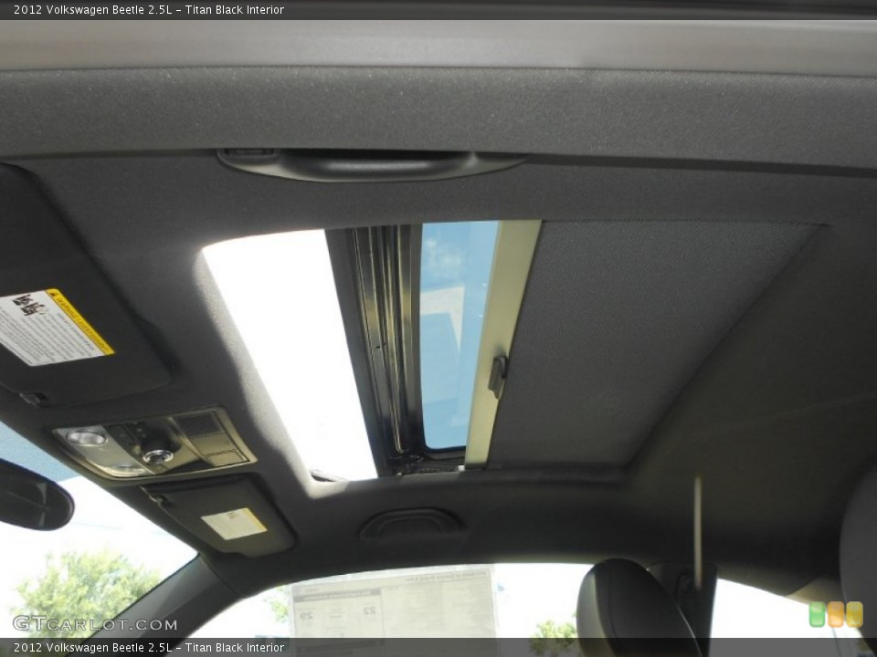 Titan Black Interior Sunroof for the 2012 Volkswagen Beetle 2.5L #65575100