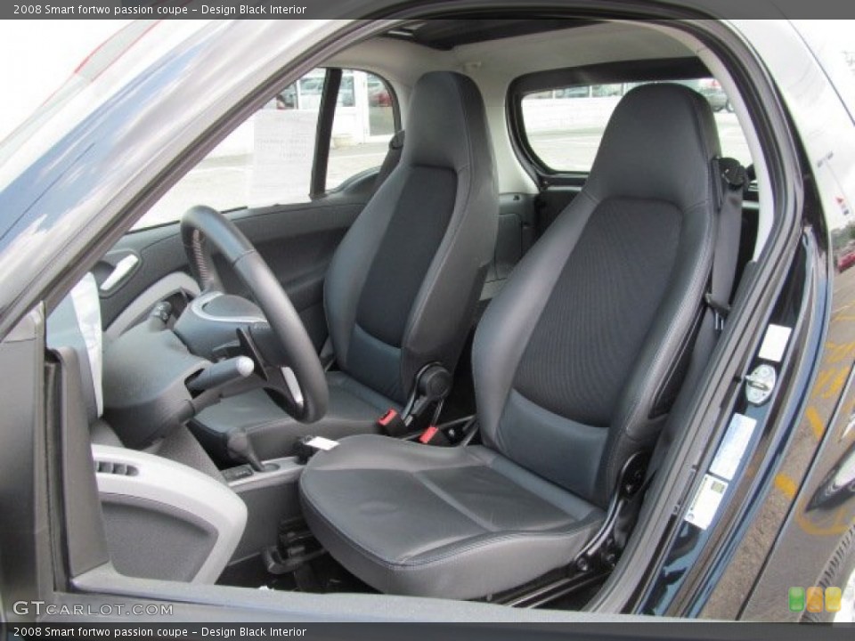 Design Black Interior Front Seat for the 2008 Smart fortwo passion coupe #65576279