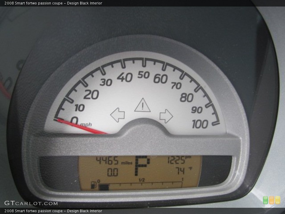 Design Black Interior Gauges for the 2008 Smart fortwo passion coupe #65576351