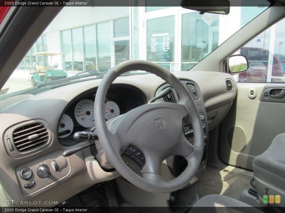 Taupe Interior Steering Wheel for the 2003 Dodge Grand Caravan SE #65576792