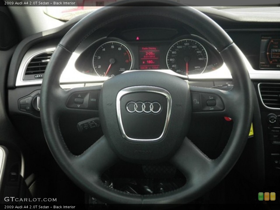 Black Interior Steering Wheel for the 2009 Audi A4 2.0T Sedan #65577446