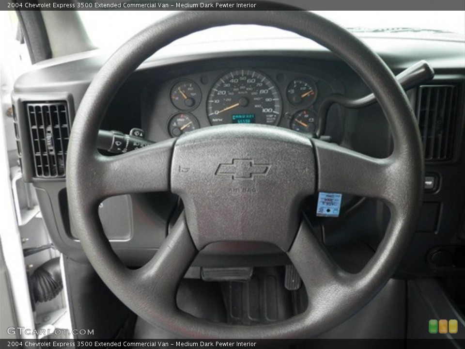 Medium Dark Pewter Interior Steering Wheel for the 2004 Chevrolet Express 3500 Extended Commercial Van #65578223