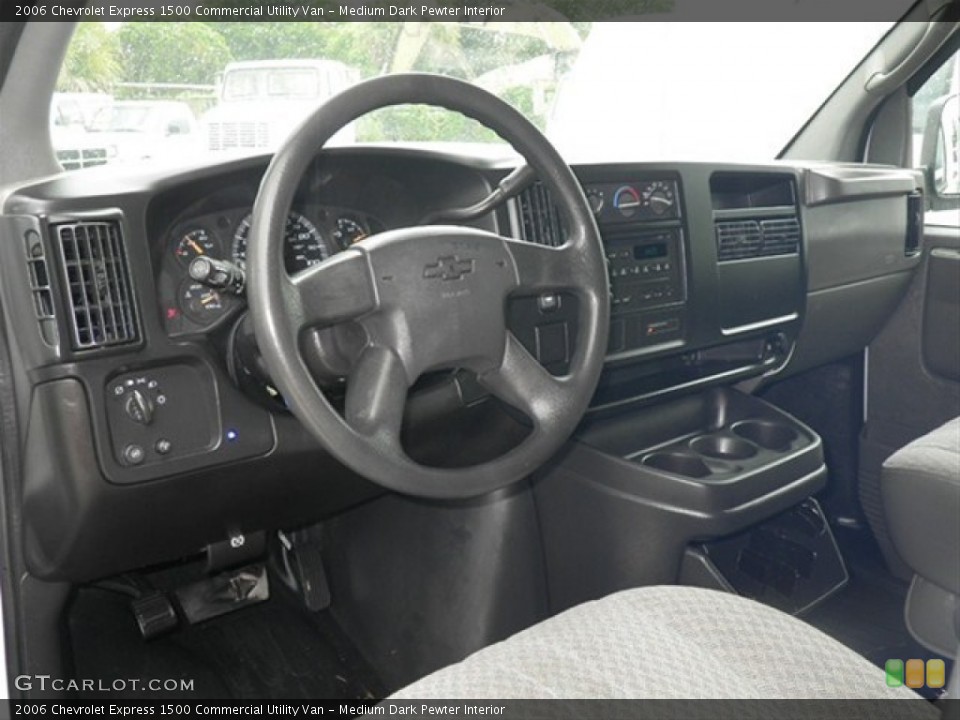 Medium Dark Pewter Interior Dashboard for the 2006 Chevrolet Express 1500 Commercial Utility Van #65579558