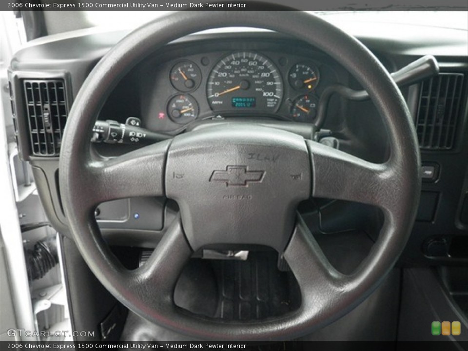 Medium Dark Pewter Interior Steering Wheel for the 2006 Chevrolet Express 1500 Commercial Utility Van #65579567