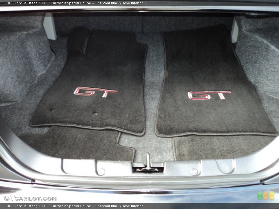 Charcoal Black/Dove Interior Trunk for the 2008 Ford Mustang GT/CS California Special Coupe #65580176