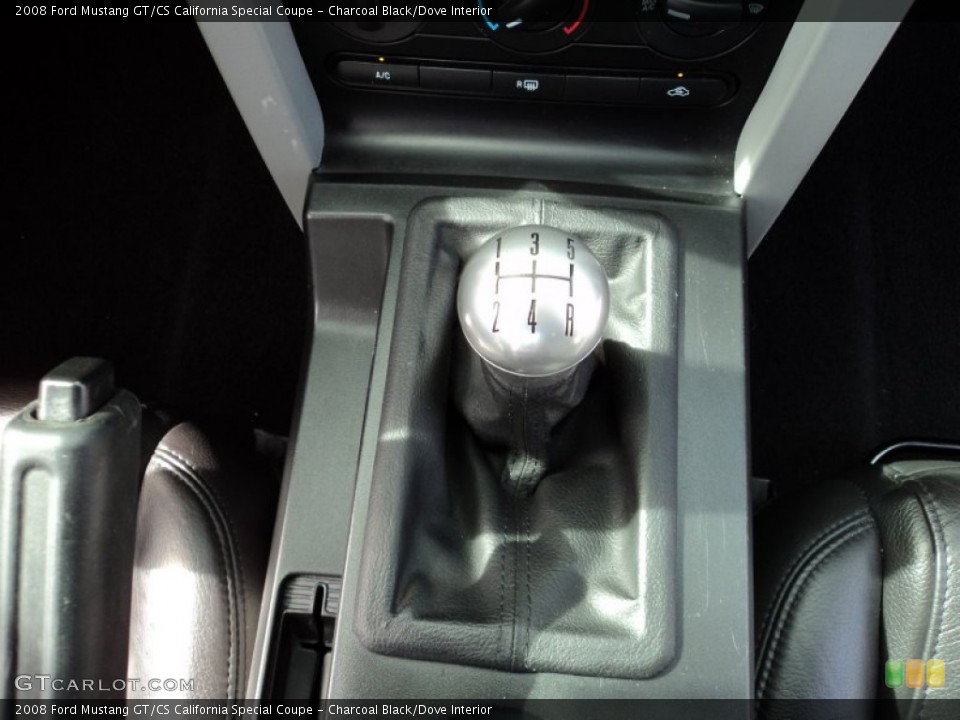 Charcoal Black/Dove Interior Transmission for the 2008 Ford Mustang GT/CS California Special Coupe #65580260