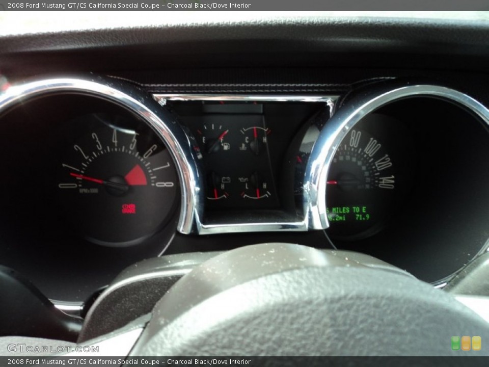 Charcoal Black/Dove Interior Gauges for the 2008 Ford Mustang GT/CS California Special Coupe #65580302