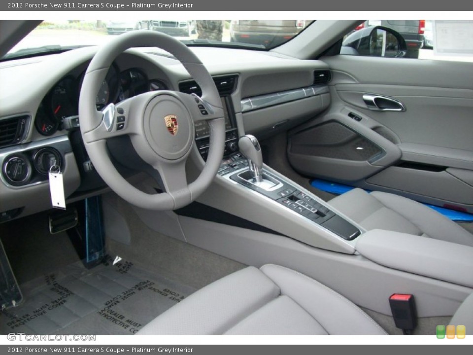 Platinum Grey Interior Prime Interior for the 2012 Porsche New 911 Carrera S Coupe #65582111