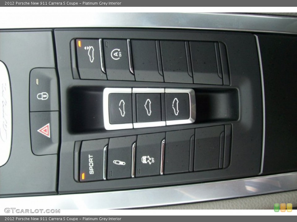 Platinum Grey Interior Controls for the 2012 Porsche New 911 Carrera S Coupe #65582170