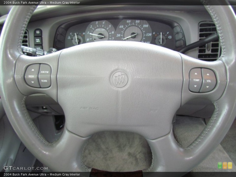 Medium Gray Interior Steering Wheel for the 2004 Buick Park Avenue Ultra #65583909