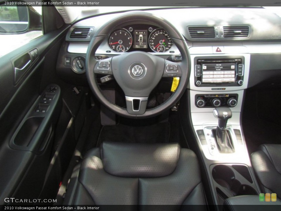 Black Interior Dashboard for the 2010 Volkswagen Passat Komfort Sedan #65584286