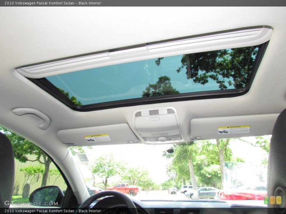 Black Interior Sunroof for the 2010 Volkswagen Passat Komfort Sedan #65584322