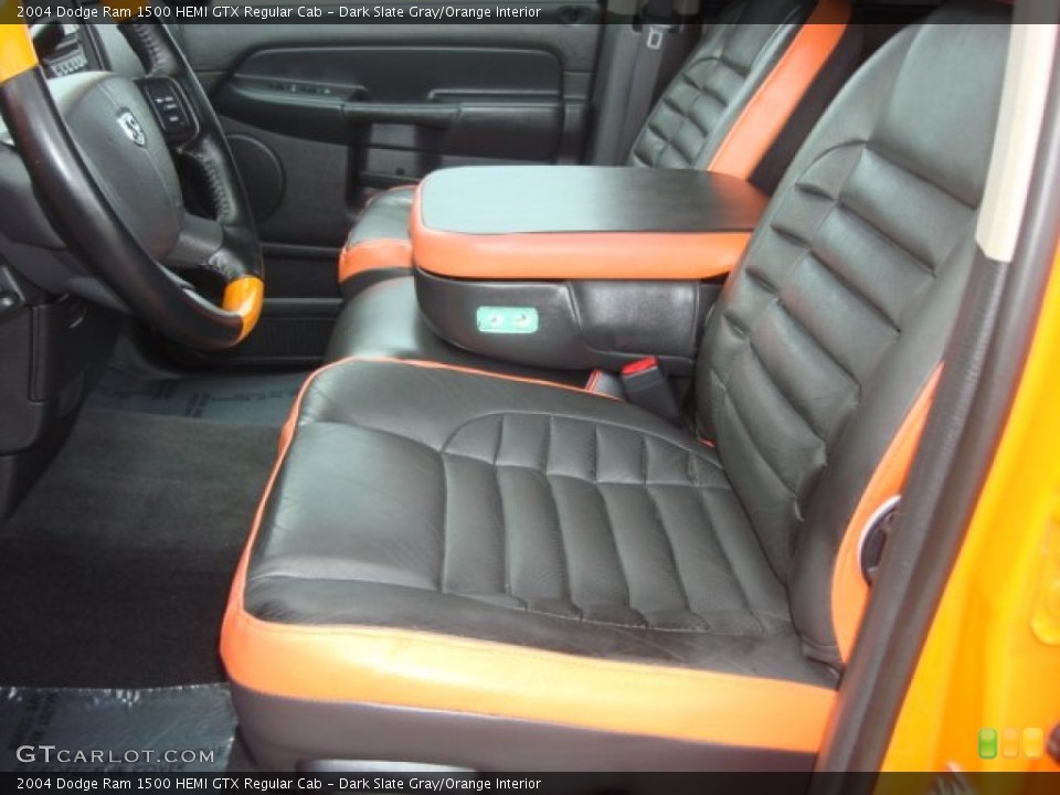 Dark Slate Gray/Orange Interior Photo for the 2004 Dodge Ram 1500 HEMI GTX Regular Cab #65584385