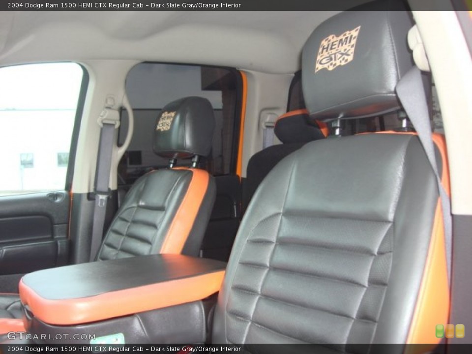 Dark Slate Gray/Orange Interior Photo for the 2004 Dodge Ram 1500 HEMI GTX Regular Cab #65584391