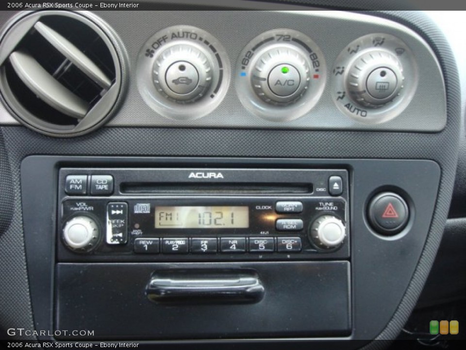 Ebony Interior Controls for the 2006 Acura RSX Sports Coupe #65584799
