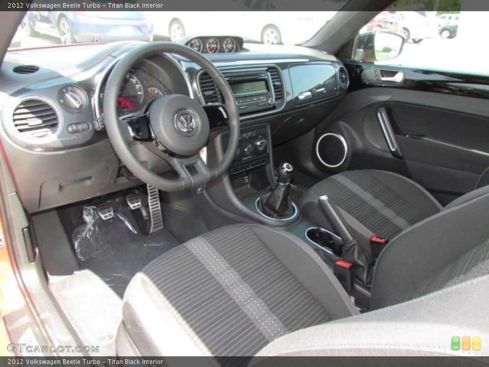 Titan Black Interior Prime Interior for the 2012 Volkswagen Beetle Turbo #65585900