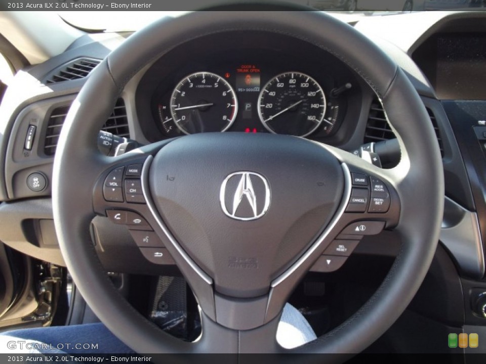 Ebony Interior Steering Wheel for the 2013 Acura ILX 2.0L Technology #65586389