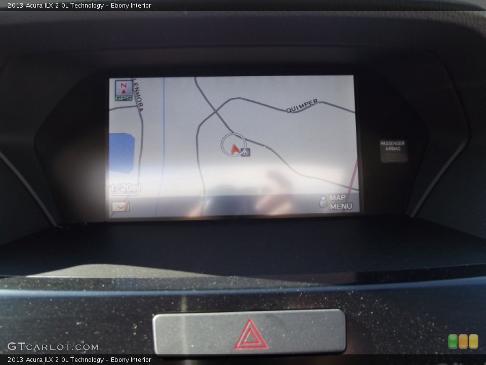 Ebony Interior Navigation for the 2013 Acura ILX 2.0L Technology #65586410