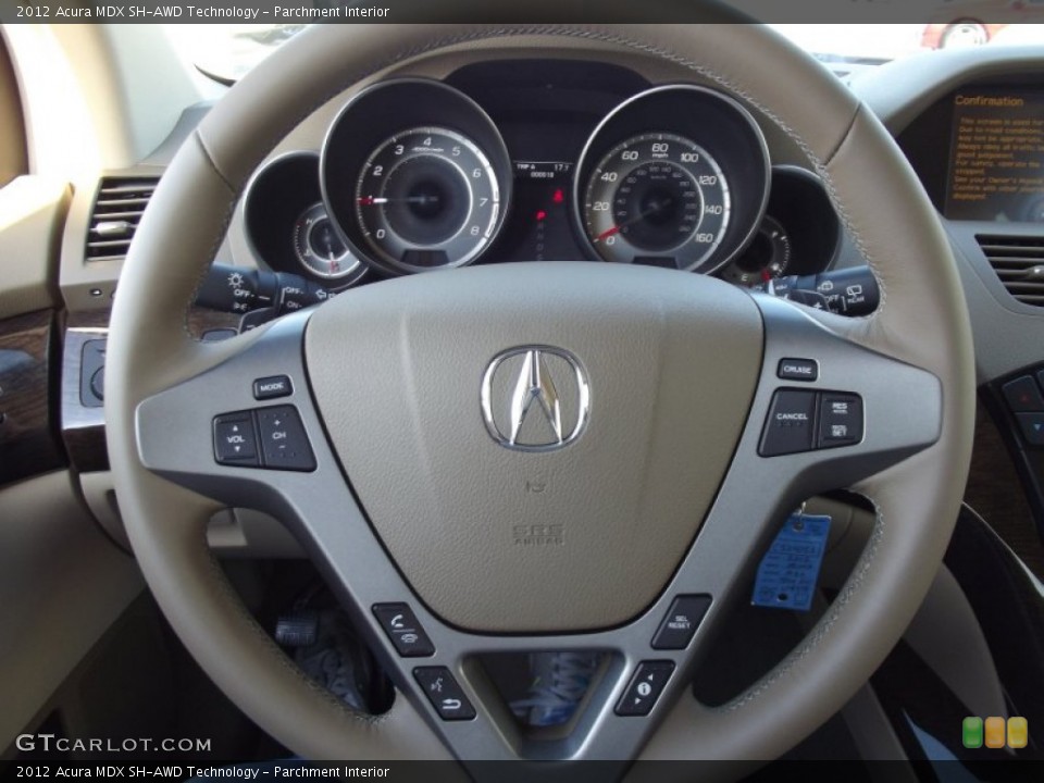 Parchment Interior Steering Wheel for the 2012 Acura MDX SH-AWD Technology #65586620