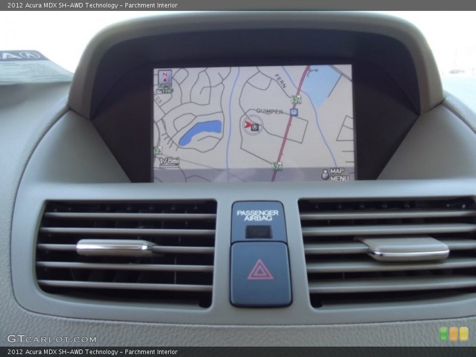 Parchment Interior Navigation for the 2012 Acura MDX SH-AWD Technology #65586629