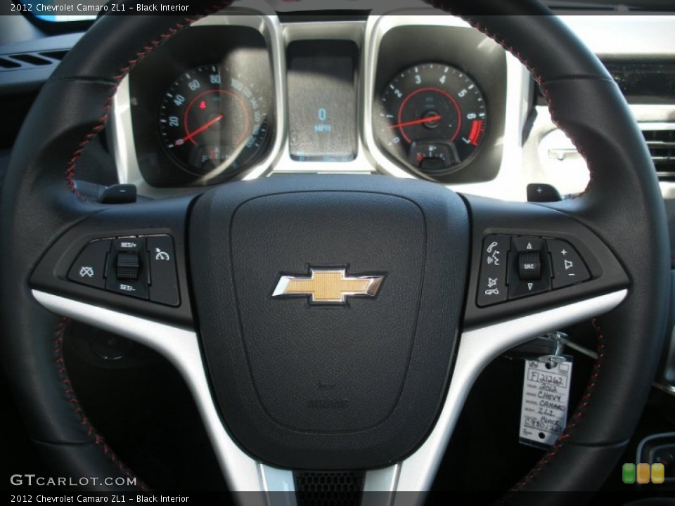 Black Interior Steering Wheel for the 2012 Chevrolet Camaro ZL1 #65589572