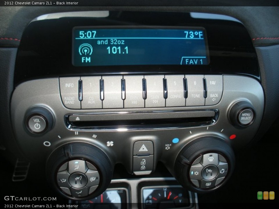 Black Interior Controls for the 2012 Chevrolet Camaro ZL1 #65589671