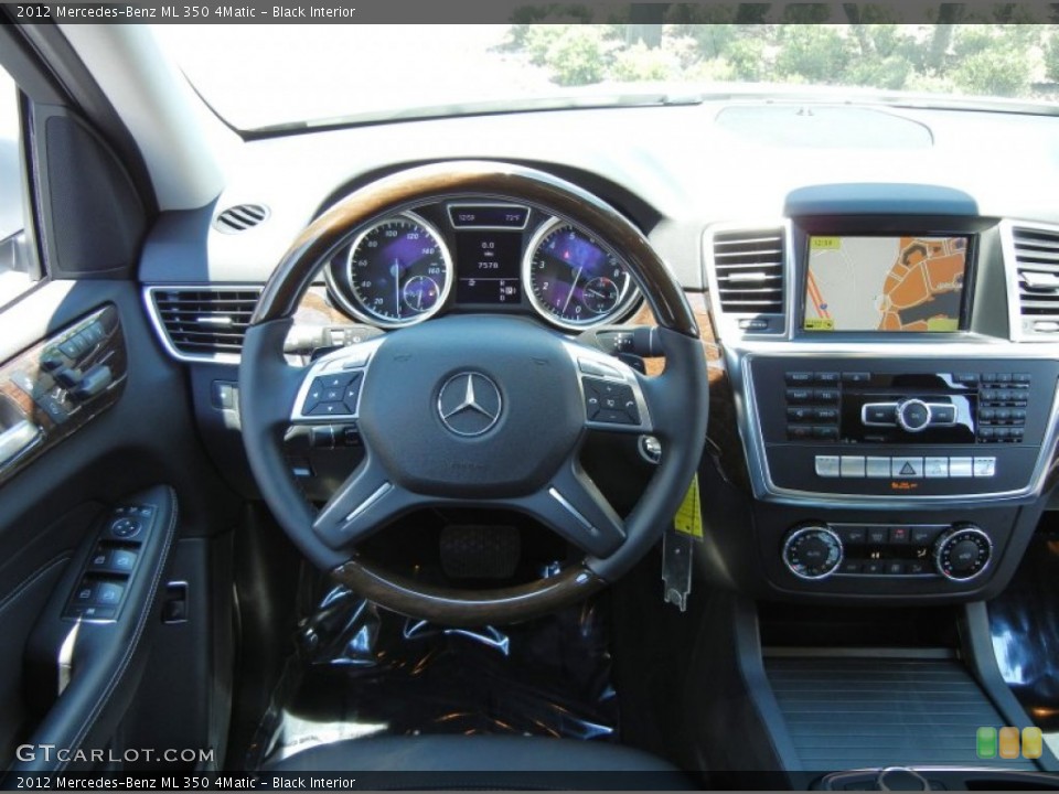 Black Interior Dashboard for the 2012 Mercedes-Benz ML 350 4Matic #65590070