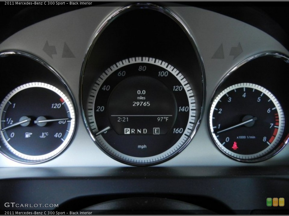 Black Interior Gauges for the 2011 Mercedes-Benz C 300 Sport #65590337
