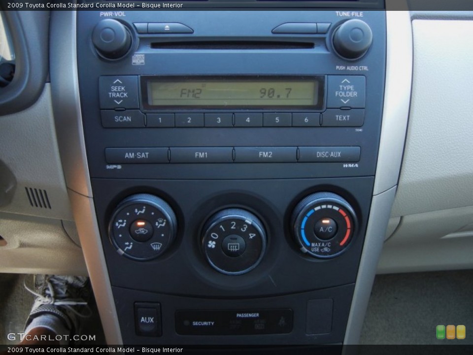 Bisque Interior Controls for the 2009 Toyota Corolla  #65591093
