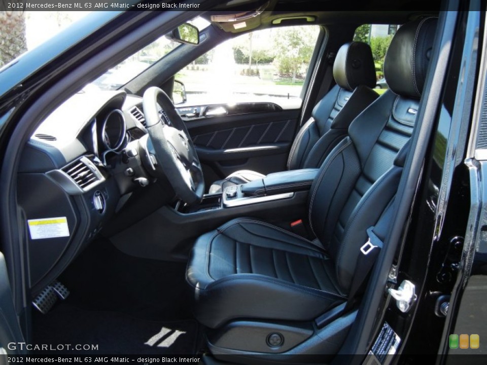 designo Black Interior Photo for the 2012 Mercedes-Benz ML 63 AMG 4Matic #65591840