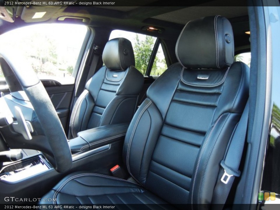designo Black Interior Photo for the 2012 Mercedes-Benz ML 63 AMG 4Matic #65591852