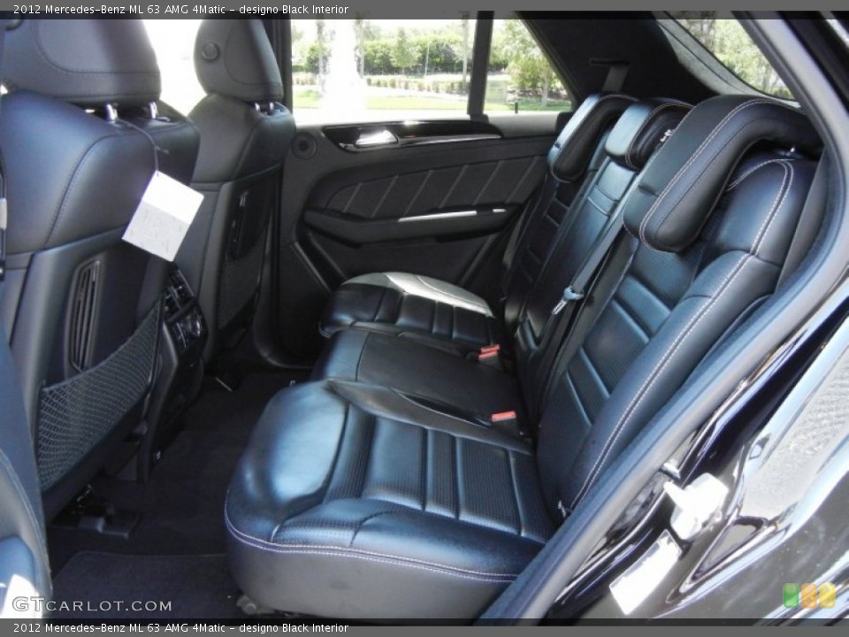 designo Black Interior Photo for the 2012 Mercedes-Benz ML 63 AMG 4Matic #65591867