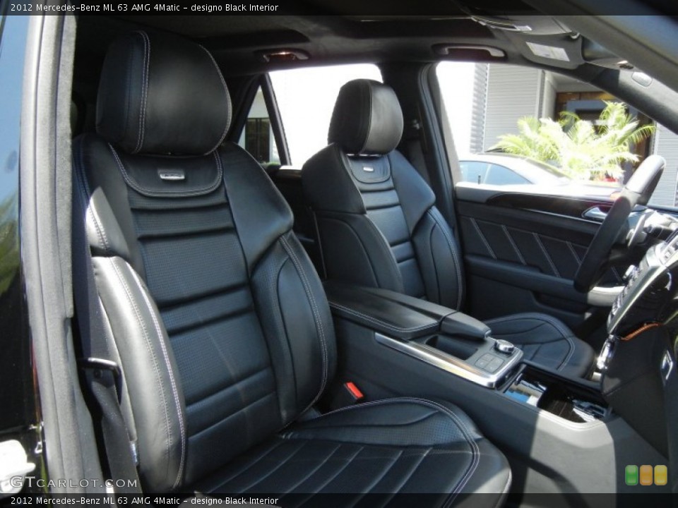 designo Black Interior Photo for the 2012 Mercedes-Benz ML 63 AMG 4Matic #65591895